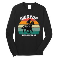 Derby Race Horse Funny Design Giddy Up Madafakas Long Sleeve Shirt