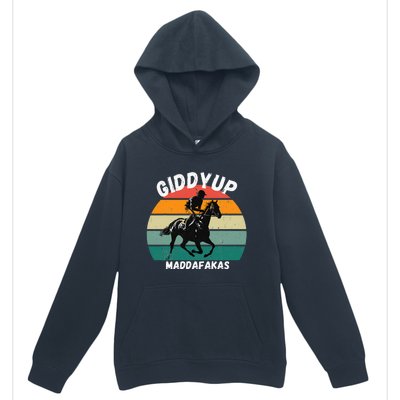 Derby Race Horse Funny Design Giddy Up Madafakas Urban Pullover Hoodie