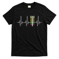 Drag Racer Heartbeat Drag Racing Race Track Light Tree T-Shirt