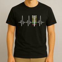 Drag Racer Heartbeat Drag Racing Race Track Light Tree T-Shirt