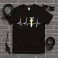 Drag Racer Heartbeat Drag Racing Race Track Light Tree T-Shirt