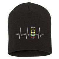 Drag Racer Heartbeat Drag Racing Race Track Light Tree Short Acrylic Beanie