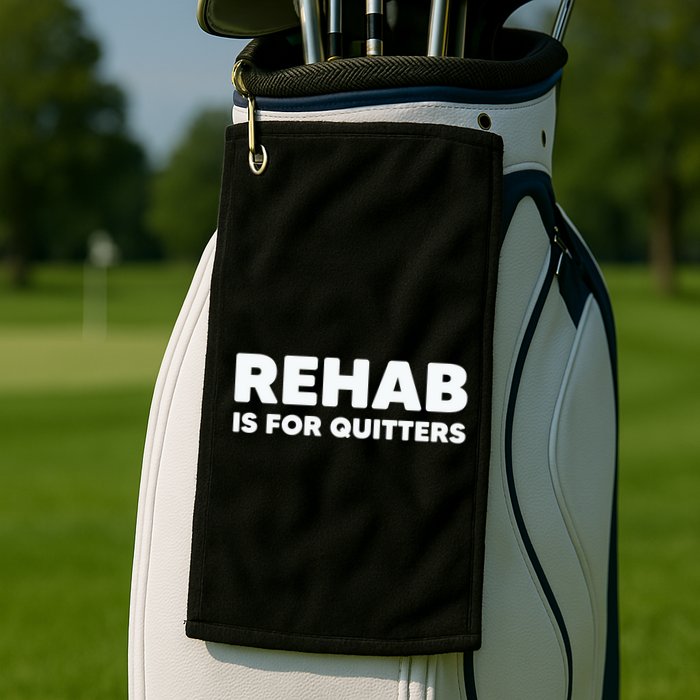 Drinking Rehab Is For Quitters Golf Towel