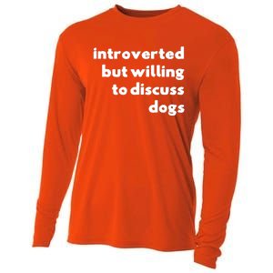 Dog Rescue Introverted But Willing To Discuss Dogs Cooling Performance Long Sleeve Crew