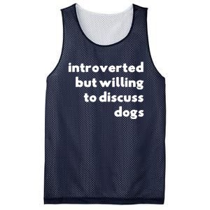 Dog Rescue Introverted But Willing To Discuss Dogs Mesh Reversible Basketball Jersey Tank