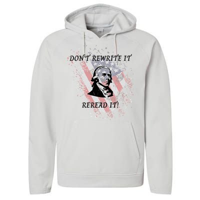 DonT Rewrite It Performance Fleece Hoodie