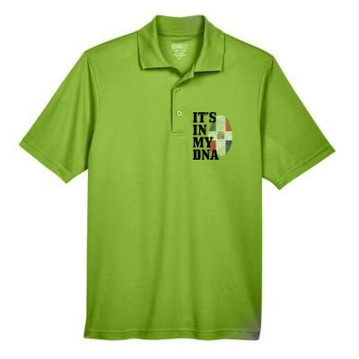 Dominican Republic It's In My Dna Dominican Flag Pride Cute Gift Men's Origin Performance Pique Polo