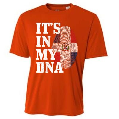 Dominican Republic It's In My Dna Dominican Flag Pride Cute Gift Cooling Performance Crew T-Shirt