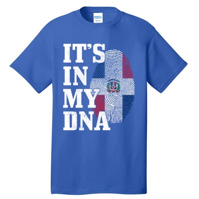 Dominican Republic It's In My Dna Dominican Flag Pride Cute Gift Tall T-Shirt