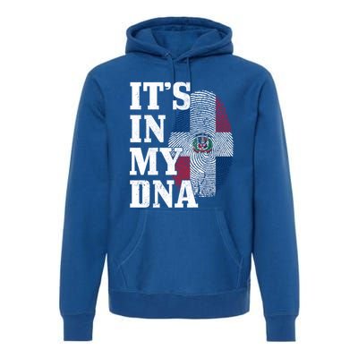 Dominican Republic It's In My Dna Dominican Flag Pride Cute Gift Premium Hoodie