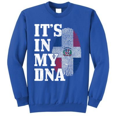 Dominican Republic It's In My Dna Dominican Flag Pride Cute Gift Tall Sweatshirt