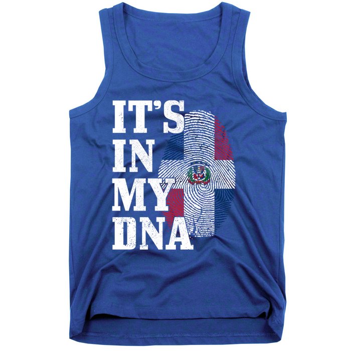 Dominican Republic It's In My Dna Dominican Flag Pride Cute Gift Tank Top