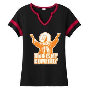 Drvawl Rick Is My Homeboy Ladies Halftime Notch Neck Tee