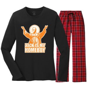 Drvawl Rick Is My Homeboy Women's Long Sleeve Flannel Pajama Set 