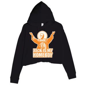 Drvawl Rick Is My Homeboy Crop Fleece Hoodie