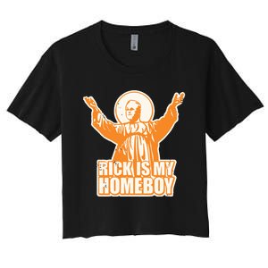 Drvawl Rick Is My Homeboy Women's Crop Top Tee