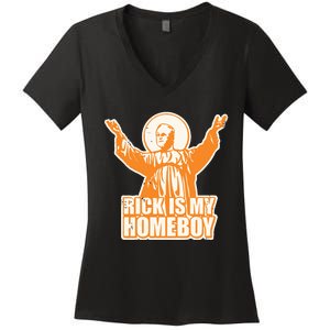 Drvawl Rick Is My Homeboy Women's V-Neck T-Shirt