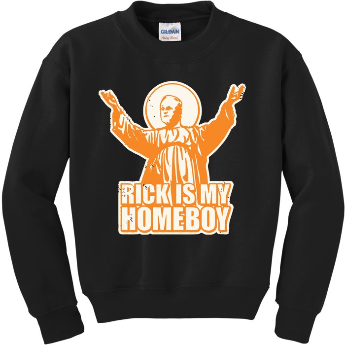 Drvawl Rick Is My Homeboy Kids Sweatshirt