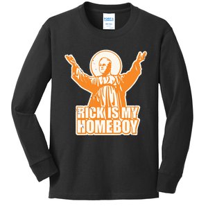 Drvawl Rick Is My Homeboy Kids Long Sleeve Shirt