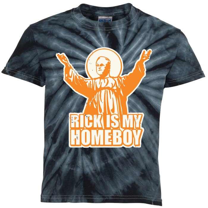 Drvawl Rick Is My Homeboy Kids Tie-Dye T-Shirt