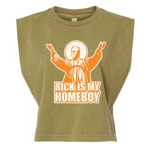 Drvawl Rick Is My Homeboy Garment-Dyed Women's Muscle Tee