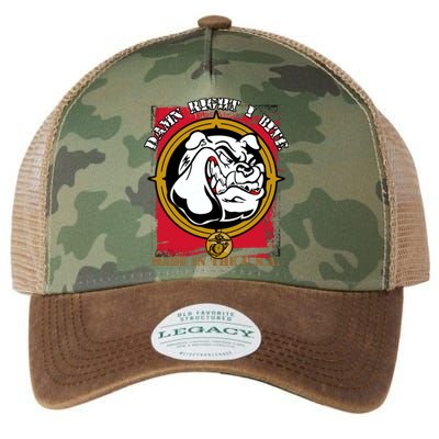 Damn Right I Bite Funny Dog Legacy Tie Dye Trucker Hat