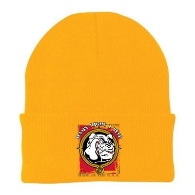 Damn Right I Bite Funny Dog Knit Cap Winter Beanie