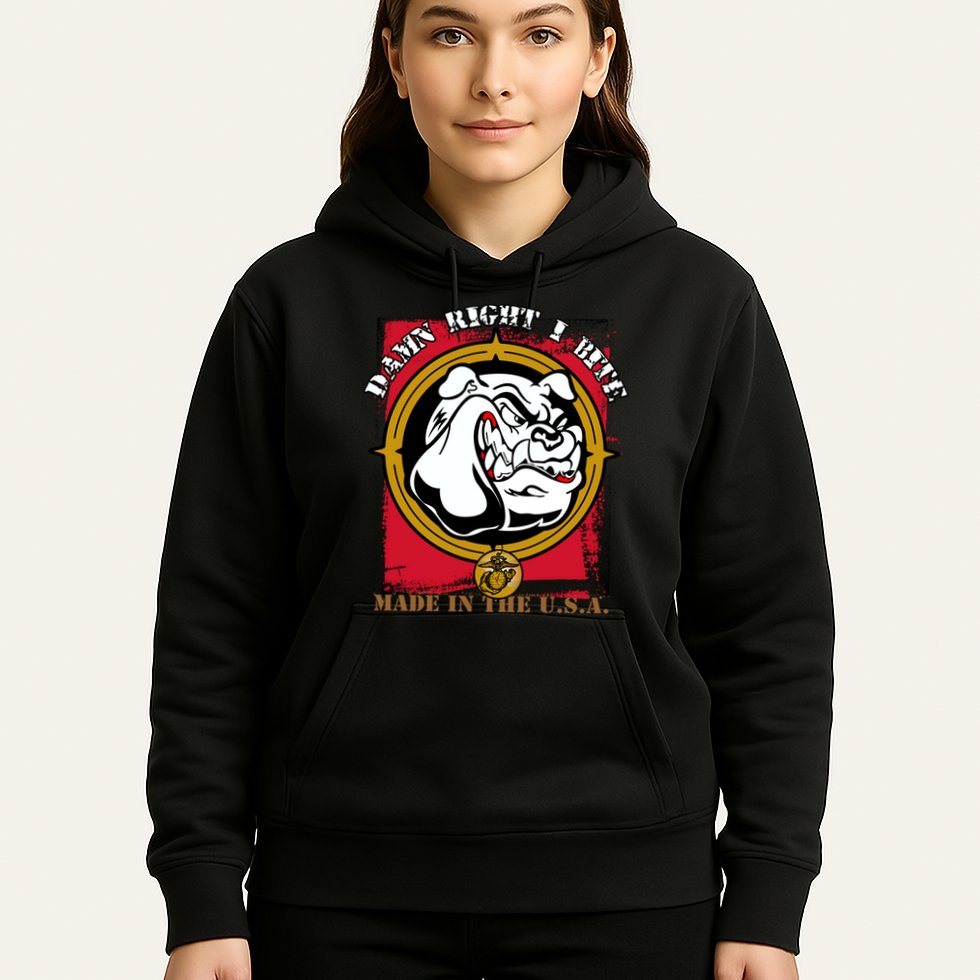 Damn Right I Bite Funny Dog Hoodie