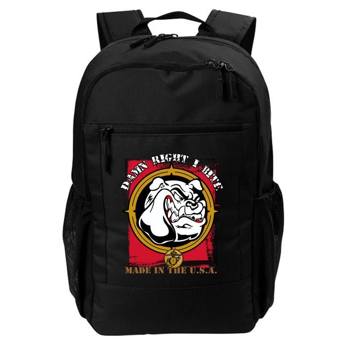 Damn Right I Bite Funny Dog Backpack