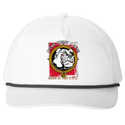 Damn Right I Bite Funny Dog Snapback Five-Panel Rope Hat