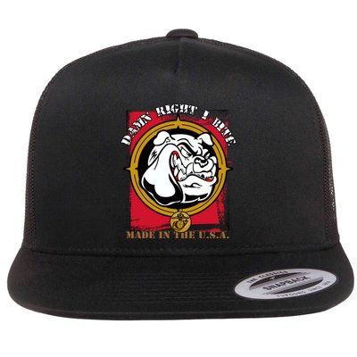 Damn Right I Bite Funny Dog Flatbill Hat