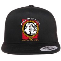 Damn Right I Bite Funny Dog Flat Bill Trucker Hat