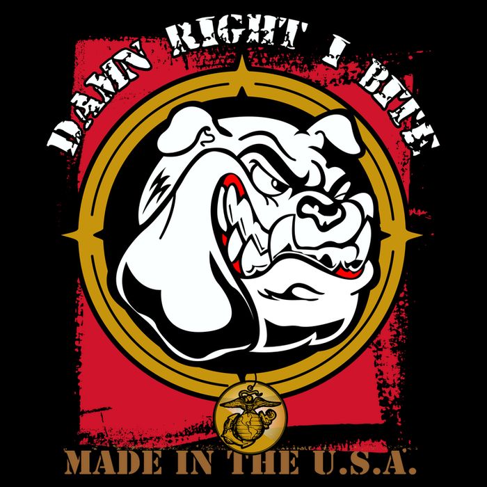 Damn Right I Bite Funny Dog 16 in Basic Backpack