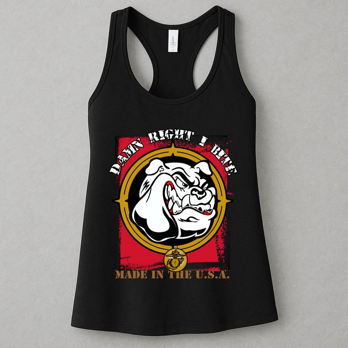 Damn Right I Bite Funny Dog Womens Tank Top
