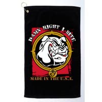 Damn Right I Bite Funny Dog Golf Towel