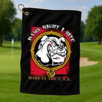 Damn Right I Bite Funny Dog Golf Towel