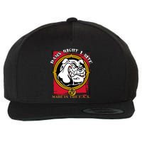 Damn Right I Bite Funny Dog Wool Snapback Cap
