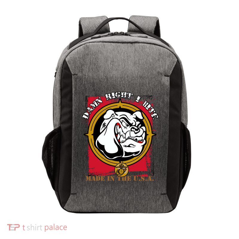 Damn Right I Bite Funny Dog Vector Backpack