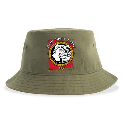 Damn Right I Bite Funny Dog Sustainable Bucket Hat