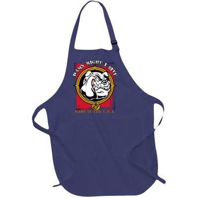 Damn Right I Bite Funny Dog Full-Length Apron With Pockets