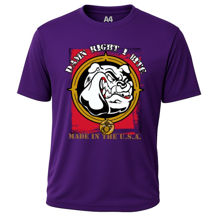 Damn Right I Bite Funny Dog Performance Shirt