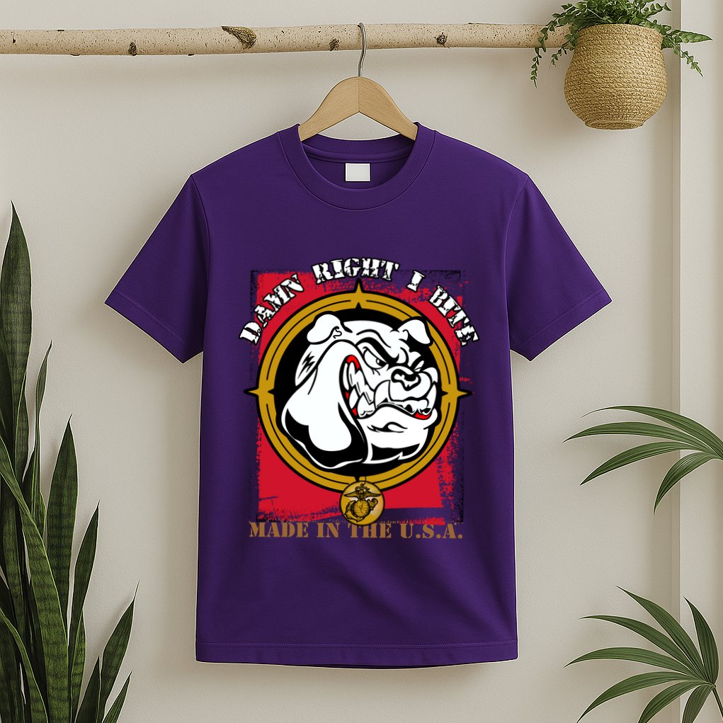 Damn Right I Bite Funny Dog T-Shirt