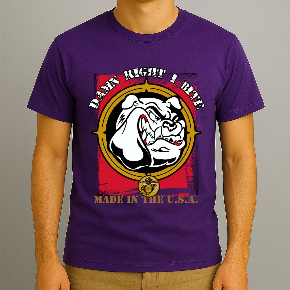 Damn Right I Bite Funny Dog T-Shirt