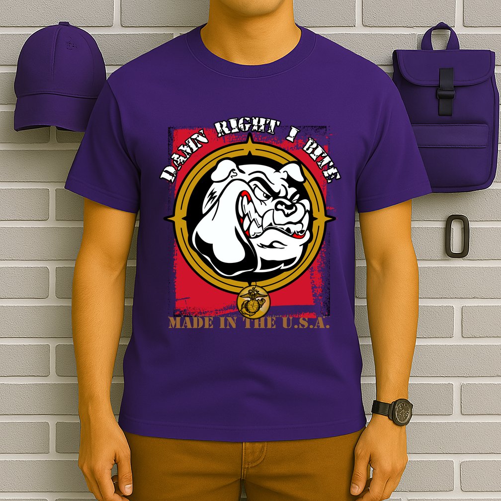 Damn Right I Bite Funny Dog T-Shirt