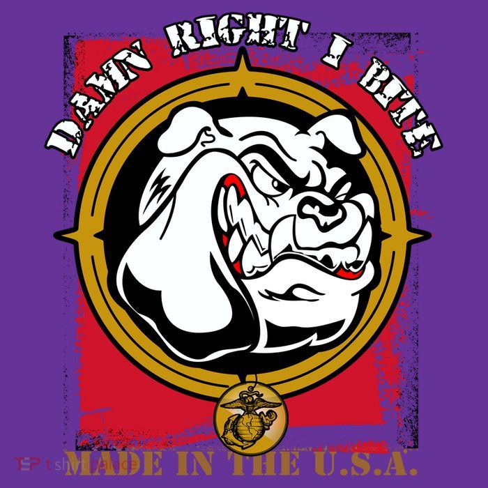 Damn Right I Bite Funny Dog Button