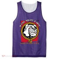 Damn Right I Bite Funny Dog Mesh Reversible Basketball Jersey Tank