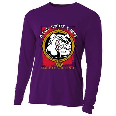 Damn Right I Bite Funny Dog Cooling Performance Long Sleeve Crew