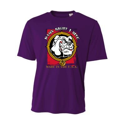 Damn Right I Bite Funny Dog Youth Performance Sprint T-Shirt