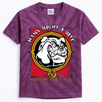 Damn Right I Bite Funny Dog Kids Tie-Dye T-Shirt