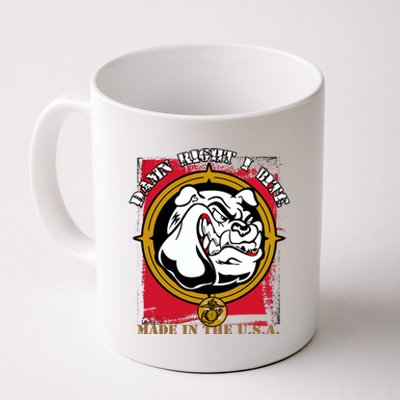 Damn Right I Bite Funny Dog Coffee Mug